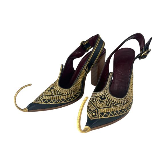 Loewe Embroidered Pumps - Picture 1 of 8